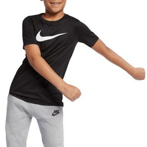 Nike Boy’s Dri-Fit Swoosh T-Shirt (L) Black NWT